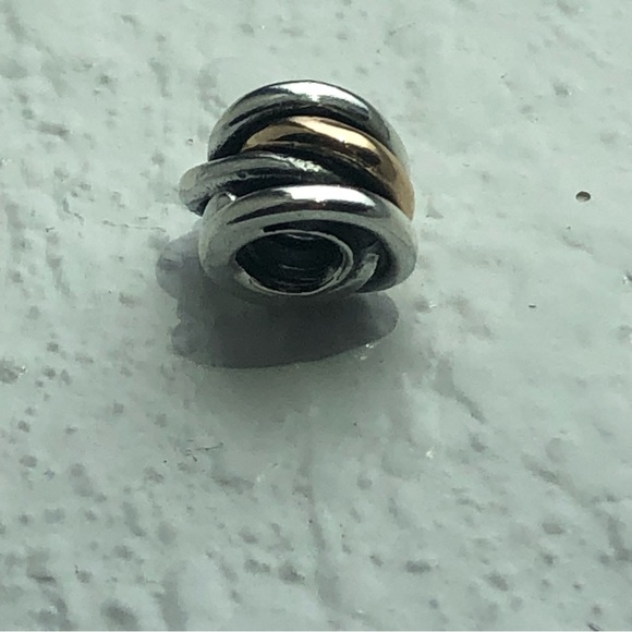 Pandora Retired 14k 925 Ring Cluster Charm - Picture 7 of 9